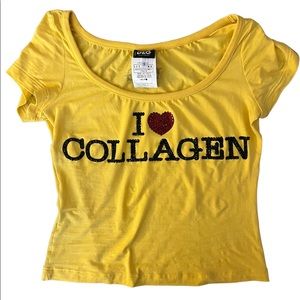 Authentic D&G I ❤️ Collagen Scoop Neck Tee